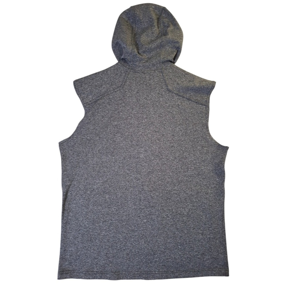 Eddie Bauer First Ascent Vest Men's M Gray Hooded Full Zip Pocket Performance - Picture 2 of 6